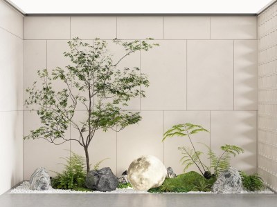 现代景观造景3D模型下载